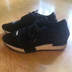 Balenciaga Race Runner Sneaker, Navy Blue, Women’s size 38, Lace Up